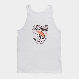 Holden Beach, NC Fishing Summer Vacation Tank Top